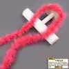 Tira de plumas planas de color directo de fábrica Tira de lana de pavo materiales de decoración manualidades regalo de Navidad DIY