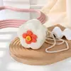 Bolsa de Paja Estilo Vacaciones de Verano con Flor Linda 2025 Nueva Bolsa de Paja Bolso Tejido Bolso Cruzado Mini Bolso para Monedas