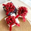 Amazon Transfronteiriça 50 # Bola de Fio de Tinta com Borda Dourada Grande Flor, Decoração de Presente de Natal Festivo Flor Esférica Puxada à Mão