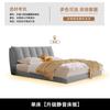 Cama Suspensa Moderna e Simples 2025 Nova Quarto de Casal Cama de Casal Elegante e Sofisticada Veludo Acolchoado Macio Amigável à Pele com Luz