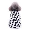 Productos para Mascotas Transfronterizos Ropa para Mascotas Estampado de Leopardo Punto de Onda Ropa para el Hogar Perro Pequeño y Mediano Invierno Felpa Casual Pijama para Perro