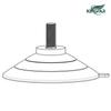 Amazon oferta caliente 60mm acero inoxidable tuerca de tornillo ventosa con M4M5M6M8M10 ventosa de plástico pvc transparente