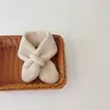Cachecol Infantil Outono e Inverno Cachecol Cruzado no Pescoço Cachecol para Bebê de Jardim de Infância Protetor de Pescoço Quente para Crianças Cachecol Fofo para Bebê