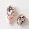 Nuevo Taladro de Uñas Montículo Terminado Corazón Torcido Cuadrado Amor Cuadrado Gordo Taladro Hacha Super Brillante Lujo Versátil Taladro de Cristal