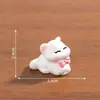 Miniaturas de resina de gatos fofos para decoração DIY, acessórios para mesas e interiores de carros