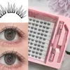 Kit de Cílios Postiços Transfronteiriço, Grande Capacidade, Leve, Cílios Postiços Levemente Bagunçados, Uso de Longa Duração, Não Cansativo, Faz os Olhos Parecerem Radiantes