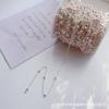 Fábrica de Origen 235Sf, 245Sf Bola DIY Joyería Cadena Conservadora de Color 4mm Cobre-Recubierto Hierro Cadena de Cuentas Clip Novia