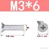 Tornillos de Cabeza Avellanada de Cruz Acero al Carbono Galvanizado Tornillos de Cabeza Plana M3M4M5M6 Fijaciones Multiespecificación Venta al por mayor en stock
