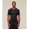 Camiseta Deportiva de Fitness de Secado Rápido Transpirable Elástica Ajustada de Manga Corta con Estampado de Hielo Casual para Gimnasio Running