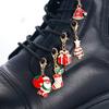 Hebillas para Zapatos de la Nueva Serie Navideña Transfronteriza Europea y Americana, Gorros de Navidad, Muletas de Muñeco de Nieve, Colgantes de Árbol de Navidad con Goteo de Aceite, Botas