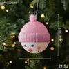 Nuevos Adornos de Plástico Rosa con Colores Pastel, Adornos Navideños de Dibujos Animados, Decoraciones Navideñas 3D Estilo Ins para Ventanas
