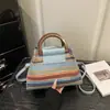 Bolso Cruzado de Hombro Único de Moda Tejido con una Textura Simple, Nuevo Estilo para Primavera 2026, Bolso Cuadrado Pequeño de Nicho para Mujer