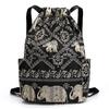 Mochila con Cordón Personalizada para Viaje para Mujeres, Bolsa Sencilla de Almacenamiento con Cordón, Bolsa Deportiva y de Fitness de Gran Capacidad, Bolsa de Primavera
