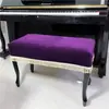 Funda de Tela de Terciopelo para Banco de Piano Cubierta Protectora a Prueba de Polvo para Piano Funda Larga para Banco Cubierta para Taburete de Maquillaje