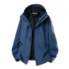 Jaqueta Hardshell de Montanhismo de Três em Um Estilo Luo Tuo de Alta Qualidade para Outono e Inverno, à Prova de Vento e Impermeável, para Homens