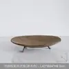 Mesa de Centro Retro Minimalista para Sala de Estar Frutero Bandeja para Encimera de Restaurante Bar Habitación de Muestra Adorno de Decoración para el Hogar Negro