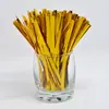 Cintas para Dulces de Repostería, Alambres Retorcidos Metálicos, Cintas para Verduras y Frutas, Cuerda Dorada para Atar Flores, 800/Paquete, Brillante