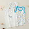 Colete infantil não fluorescente algodão puro roupa íntima sling para bebê barreiras infantis roupa íntima justa top fino de verão