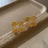 Pendientes Metálicos Únicos y Sofisticados Estilo Hada, de Moda y Lujosos, Versátiles Pendientes de Flor Dorados y Plateados con Circonita, una Tendencia Caliente