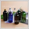 Garrafa Transparente com Tampa de Alumínio 500ml Garrafa com Tampa de Rosca de Alumínio Branca Garrafa de Tônico Garrafa de Hidrolato Azul Garrafa de Gel de Banho Garrafa de Líquido Medicinal
