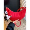 Bolso Nuevo de Moda 2026 con Forma de Cuerno para Mujer, Bolso de Hombro de Nicho Estilo Francés, Elegante Bolso Cruzado, Bolso de Luna Creciente de Alto Valor