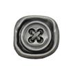 Botones Metálicos Retro Cuadrados Asimétricos en Forma de X de Cuatro Botones, Broches Versátiles para Ropa, Botones para Chaquetas de Plumas