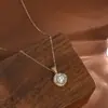 Corrente para Clavícula Elegante com Zircônia Microincrustada Banhada a Ouro Real para Mulheres Colar de Pérola de Água Doce Barroco de Alta Qualidade Gargantilha de Luxo Leve