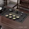 Conjunto de mesa de chá e cadeiras para varanda estilo chinês novo simples conjunto completo escritório sala de estar mesa de chá pequena simples chaleira integrada e mesa de chá
