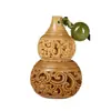 Palo de Sándalo Verde Tallado Hueco Flor de Loto Calabaza Montaña Colgante Accesorio para Teléfono Móvil Llavero Regalo