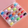 Linha para Máquina de Costura, Linha Roxa para Costura Doméstica, Rolo Pequeno Multicolorido, Linha Plana para Costura, Porta-Bobinas Antigo