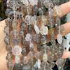 Anqi cuentas sueltas piedra natural pétalo cuentas sueltas accesorios de joyería diy cuentas para collar colgante de flor de cinco pétalos venta al por mayor