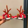 Pinzas para el Cabello de Navidad Diademas Pinzas para Niñas Fiesta Ambiente de Adulto Diademas Lindas Pinzas para el Cabello de Cuernos Accesorios