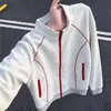 Atacado de Fábrica Suéter Cardigan de Primavera e Outono Novo Masculino e Feminino Patchwork Americano Casual Tendência Marca Jaqueta Roupa Exterior para Casal Tendência