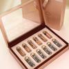 Caja de regalo de madera color oro champán para ventana, caja para nido de pájaro, caja de regalo de pintura universal, caja de embalaje para tónico de pepino de mar y cordyceps, venta al por mayor