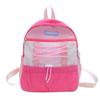 Mochila Preppy para Niños de Color Contrastante Simple Moda para Exteriores Ocio Mochila de Gran Capacidad Mochila Escolar para Niños y Niñas