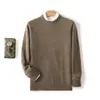 Nuevo Suéter de Lana Pura para Hombre Otoño/Invierno 2026, Cuello Redondo, Corte Holgado, Suéter de Punto Grueso de Cachemir de Siete Puntos