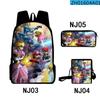 Tubería de Agua Transfronteriza Mario Mario Bolsa Impresa a Color Set de Tres Piezas Tela Oxford Bolso para Estudiantes de Hombre y Mujer