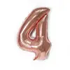 Globo digital grande de aluminio de 40 pulgadas 90 cm versión EE. UU. dorado plateado oro rosa globo de papel de aluminio helio venta al por mayor