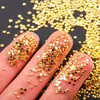 100 Adornos Metálicos para Uñas de Minerales Dorados y Plateados Remaches Metálicos de Semicírculo Accesorios para Uñas Base Plana Hemisferios Sólidos Bolas de Acero