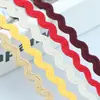 17 Rolos de Fita Ribeteada Colorida de Poliéster de Baixa Elasticidade com Padrão Ondulado, Renda Plana de 3mm e 8mm, Acessórios para Bolsas