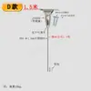 Cable de Acero Cuerda Colgante Código Colgante Línea Colgante Cuerda Colgante Cuerda de Seguridad Cuerda Colgante para Tablero de PVC Acrílico Señalización de Carteles