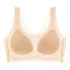 Ropa interior sin marcas de seda helada para mujer, pecho pequeño, push-up, hermoso sujetador tipo top, sin aros, deportivo, anti-flacidez, fino, verano