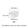Plata Pura S999 Mate Retro Viejo Nuevo Chinoiserie Hueco Patrón de Nube Ruyi Cuentas Espaciadoras 5mm Accesorios para Pulseras