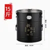 Recipiente de Chá Estanhado de Aço Inoxidável, Grande Capacidade, Espessado, Selado, à Prova de Umidade, Recipiente de Armazenamento de Arroz, Lixeira de Coleta à Prova de Insetos