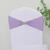 Funda para silla sin nudos, termoadhesiva, con lazo de flores y pedrería, con banda elástica y pedrería, ideal para bodas, eventos y comercio exterior.