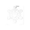 Decoración Navideña de Comercio Exterior de Amazon Transfronterizo Copo de Nieve con Agujeros Hoja Acrílica Transparente en Blanco Colgante Festivo Colgante