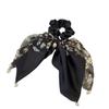 Diadema de Cinta con Lazo Fresca de Verano Colgante de Perla Accesorios para el Cabello de Cola de Caballo Nueva Diadema de Bufanda de Seda Francesa 2024