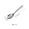 Cuchara Cuadrada de Acero Inoxidable 316 de Fondo Plano Cuchara de Vajilla Profunda Cuchara Creativa para Postre Helado Cuchara Grande para Comer de Hogar