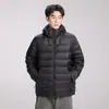 90 Plumas de Pato Blanco Ligera Cuello Alto Dopamina Chaqueta Acolchada de Canalé Invierno para Hombre Chaqueta Acolchada de Pareja Abrigo Venta al por Mayor