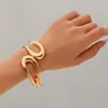 Moda Europea y Americana Simple Metal Pesado Elegante Anillo Geométrico Brillante Gota de Agua Collar Pulsera Pendientes Conjunto de Joyería para Mujeres